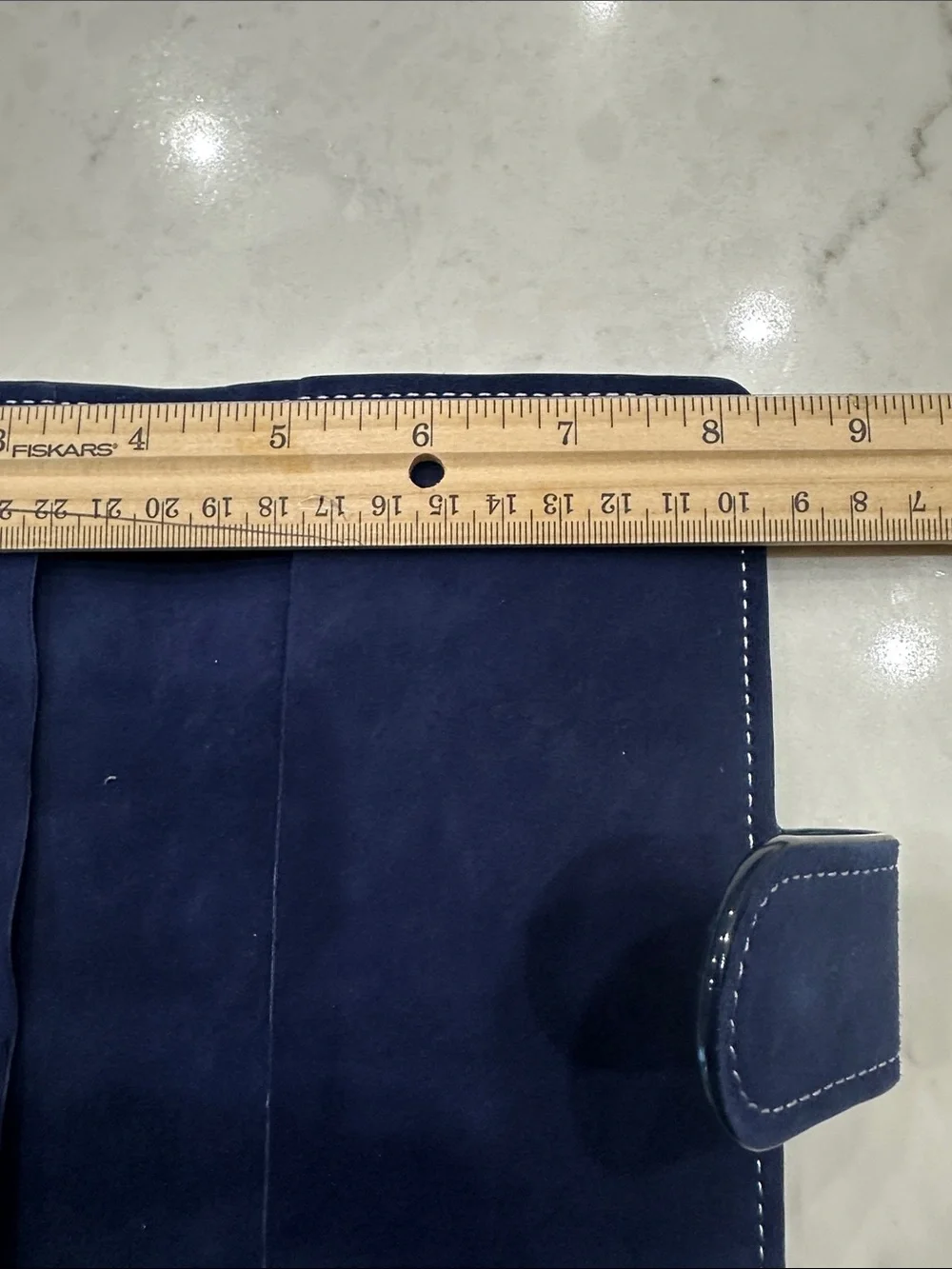 Navy Suede Hobonichi weeks and weeks mega planner cover